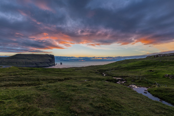 Sunset Färöer Inseln