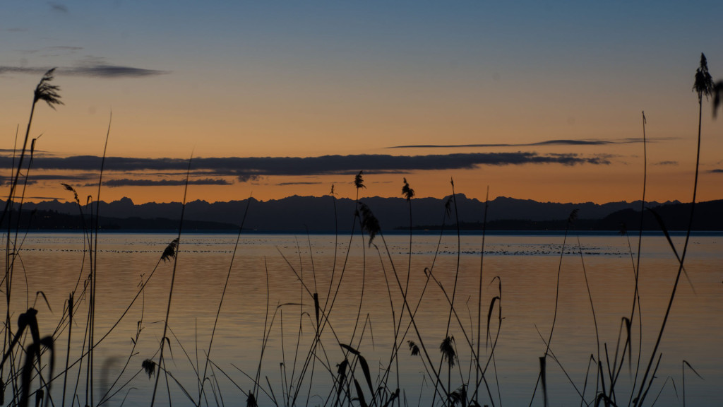 Bei klarer Sicht reicht der Blick am Bodensee von den Allgäuer Alpen bis ins Wallis.