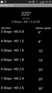 ND Filter Calc